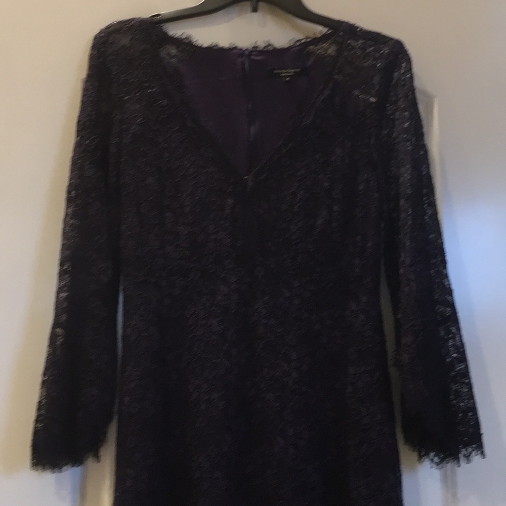Nanette Lepore Purple Lace Dress